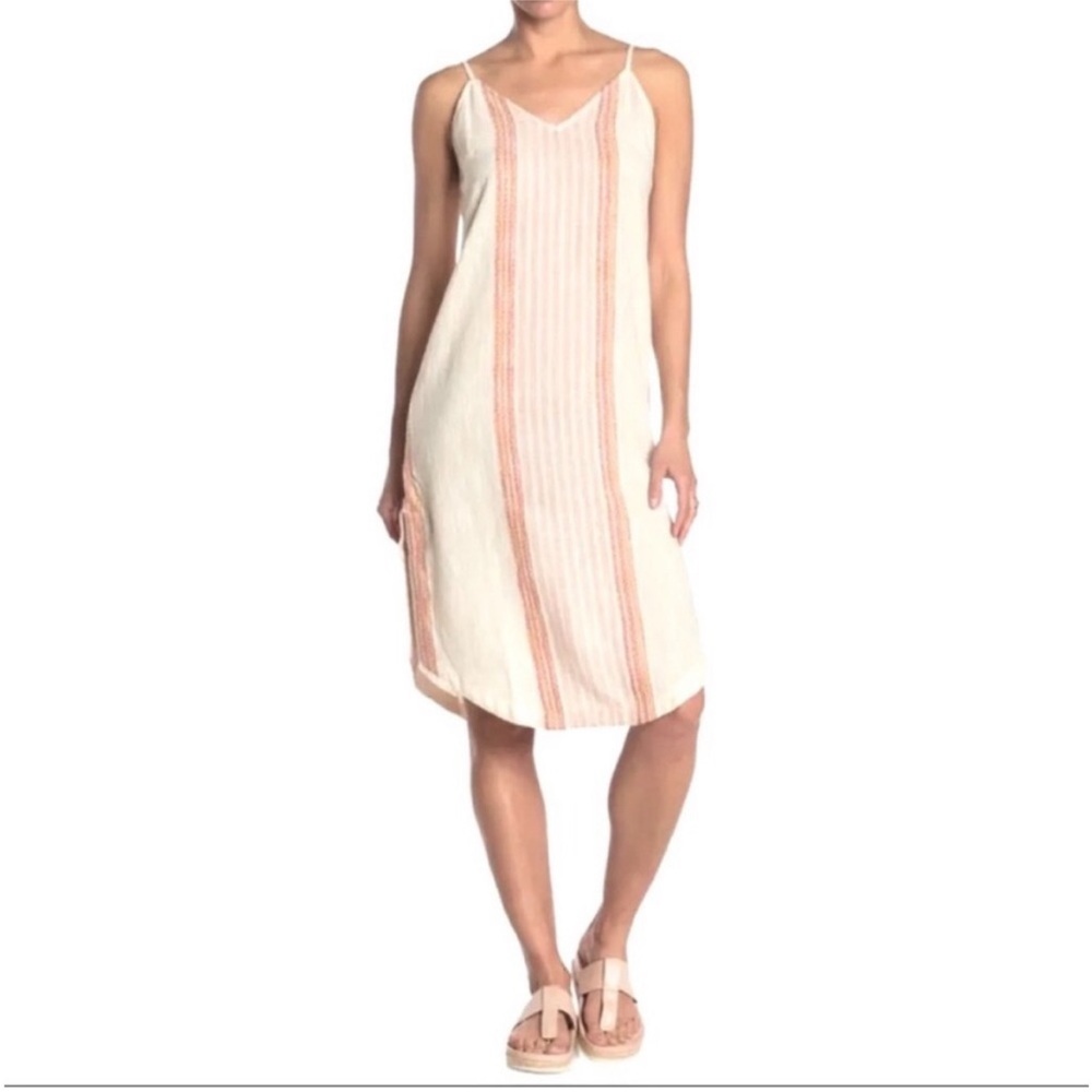 Rip Curl Cream and Orange Midi Dress